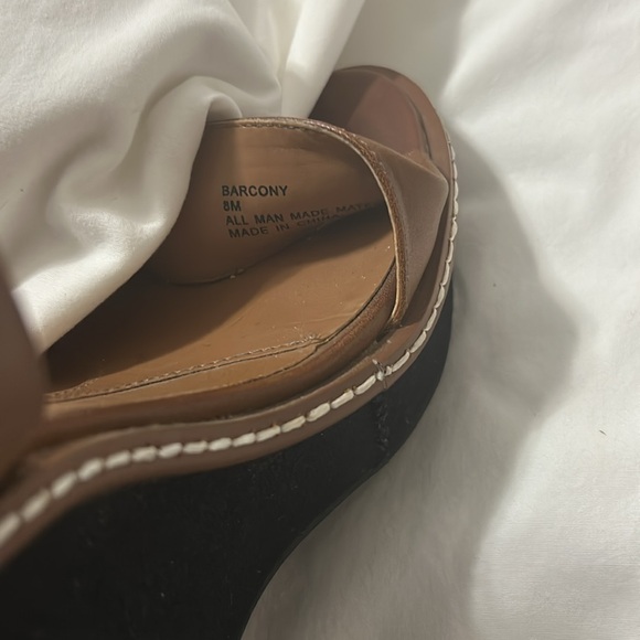 Sole Obsession Brown and Black Wedges size 8 - Picture 4 of 4